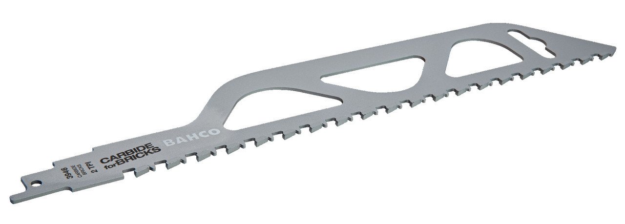 Bahco Carbide Tipped Reciprocating Saw Blade For Demanding Brick Cutting CB TPI, 18", 1 Pack - 3946-457-2-CB-1P