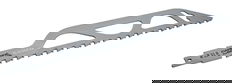 Bahco Carbide Tipped Reciprocating Saw Blade For Demanding Brick Cutting CB TPI, 18", 1 Pack - 3946-457-2-CB-1P