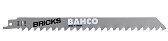 Bahco Carbide Tipped Reciprocating Saw Blade For Cutting Stone Materials 6 TPI, 6", 1 Pack - 3946-150-6-SL-1P