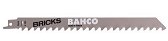 Bahco Carbide Tipped Reciprocating Saw Blade For Cutting Stone Materials 3 TPI, 12", 1 Pack - BAH961203ST1