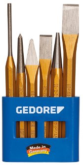Gedore Chisel and Punch Set in PVC Holder 6 Pcs - 8725200