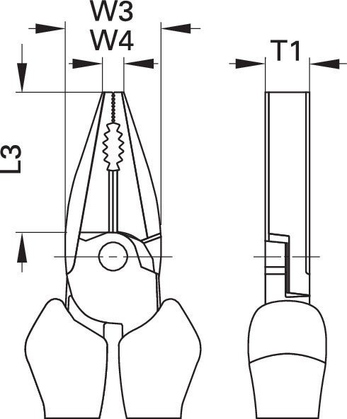 Sketch of pliers Royalty Free Vector Image - VectorStock