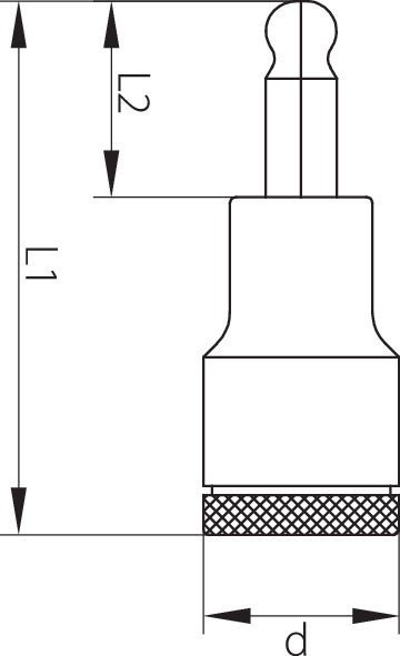 1/2" Drive 14 MM Gedore Screwdriver Bit Socket - 2663090