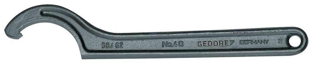 58 - 62 MM Gedore Hook Wrench With Lug - 6334610