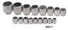 1 1/16 - 2 3/8" Williams 1" Dr Shallow Socket Set 12 Pt 17 Pcs - WSX-17