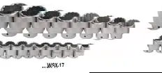 1 1/16 - 2 3/8" Williams 1" Dr Shallow Socket Set 12 Pt 17 Pcs - WSX-17