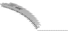 Bahco Reciprocating Curved Saw Blade for Fine Cut 7 TPI 323 mm - 3943-C30-JTF