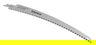 Bahco Reciprocating Curved Saw Blade for Medium Cut with 6.2 TPI 323 mm - 3943-C30-JTM