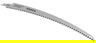 Bahco Reciprocating Curved Saw Blade for Medium Cut with 6.2 TPI 323 mm - 3943-C30-JTM