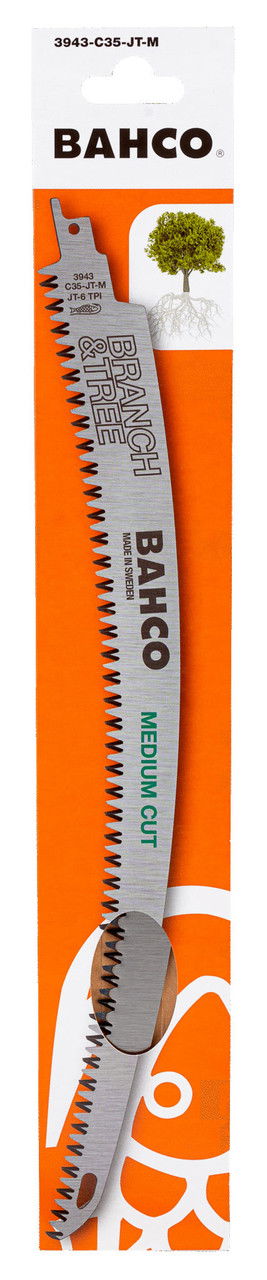 Bahco Reciprocating Curved Saw Blade for Medium Cut with 6.2 TPI 323 mm - 3943-C30-JTM