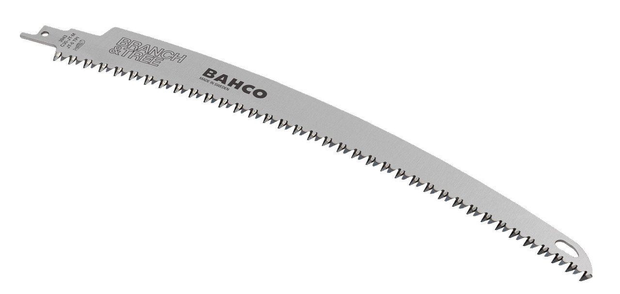 Bahco Reciprocating Long Curved Saw Blade for Medium Cut with 6.2 TPI 373 mm - 3943-C35-JTM