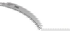 Bahco Reciprocating Long Curved Saw Blade for Medium Cut with 6.2 TPI 373 mm - 3943-C35-JTM