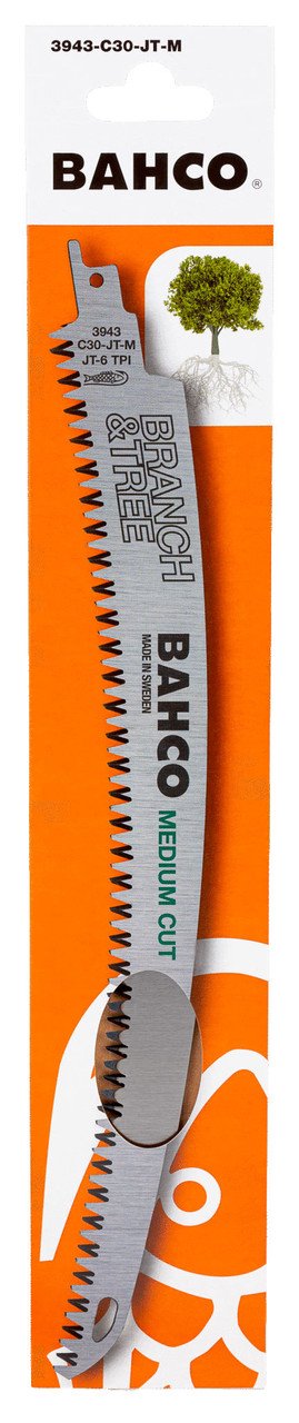 Bahco Reciprocating Long Curved Saw Blade for Medium Cut with 6.2 TPI 373 mm - 3943-C35-JTM
