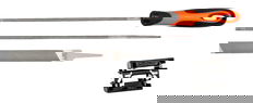 Bahco ERGO Chainsaw File Set with Two-Component Handle and Filing Guide 200 mm - 168-COMBI-4.0-6922