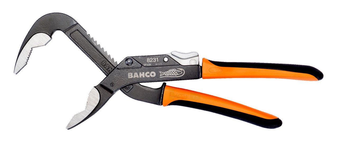 Bahco Adjustable Joint Pliers, 8"- Big Mouth - BAH8231