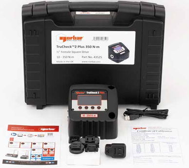 1/2" Dr 10 - 260 Ft Lbs / 13.6 - 353 Nm Norbar TruCheck 2 Plus Digital Torque Tester - 43523