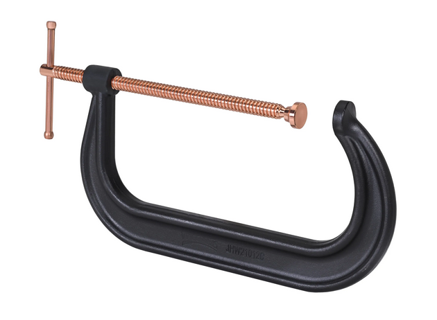 10" Williams Capacity Drop Forged C-Clamps, Copper Screw - JHW21010C