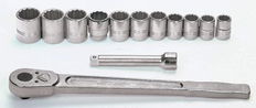 7/8 - 1 5/8" Williams 3/4" Dr Socket Tool Set 12 Pt 13 Pcs - WSH-13