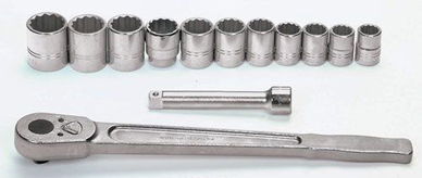 7/8 - 1 5/8" Williams 3/4" Dr Socket Tool Set 12 Pt 13 Pcs - WSH-13