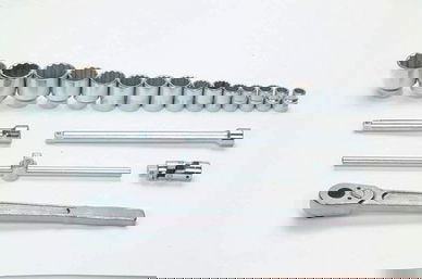 19 - 60MM Williams 3/4" Dr Shallow Socket Tool Set 12 Pt  20 Pcs - MSH-20