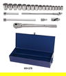 7/8 - 2" Williams 3/4" Dr Shallow Socket & Tool Set 12 Pt 22 Pcs & Tool Box - WSH-22TB