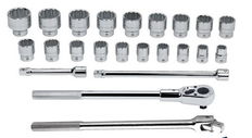 19 - 46MM Williams 3/4" Dr Shallow Socket & Tool 12 Pt 23 Pcs - 33915