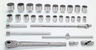 7/8 - 2 3/8" Williams 3/4" Dr Socket & Tool Set 12 Pt 29 Pcs - WSH-29