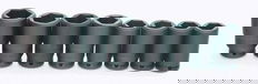 7/8 - 1 1/2" Williams 3/4" Dr Deep Impact Socket Set 6 Pt 8 Pcs - WS-16-8H