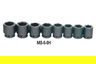 19 - 41MM Williams 3/4" Dr Shallow Impact Socket Set 6 Pt 8 Pcs & Clip Rail- MS-6-8H