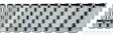 1/2- 1 1/8" Williams 1/2" Dr Deep Socket Set 12 Pt 11 Pcs - WSSD-11RC