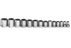 3/8 - 1 1/4" Williams 1/2" Dr Socket Set 8 Pt 14 Pcs - WSS-814RC