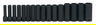 10 - 27MM Williams 1/2" Dr Deep Impact Socket Set 6 Pt 16 Pcs - MS-14-16RC