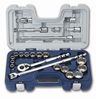3/8 - 1/1/4" Williams 1/2" Dr Socket & Tool Set 12 Pt  23 Pcs & Case - 50609