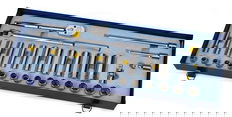 10 - 24MM Shallow & 13 - 30 Deep Williams 1/2" Dr Socket & Tool Set 12 Pt 33 Pcs & Tool Box - MSS-33FTB
