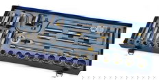 3/8 - 1 1/2" Shallow & 1/2 -1 1/8" Deep Williams 1/2" Dr Socket & Tool Set 12 Pt 38 Pcs & Tool Box - WSS-38FTB