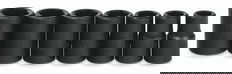 7/16 - 13/16" Williams 1/2" Dr Shallow Impact Socket Set 6 Pt 7 Pcs - WS-4-7RC