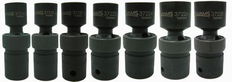 1/2 - 7/8" Williams 1/2" Dr Universal Impact Socket Set 6 Pt 7 Pcs - 37918