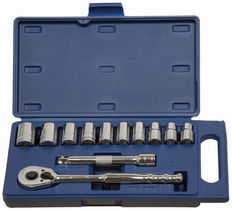12 -24MM Williams 1/2" Dr Shallow Socket & Tool Set 12 Pt 12 Pcs - 50669