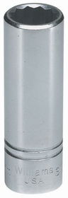 13MM Williams 1/2" Dr Deep Socket 12 Pt - SMD-1213