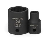 15MM Williams 1/2" Dr Shallow Impact Socket 12 Pt - 37615