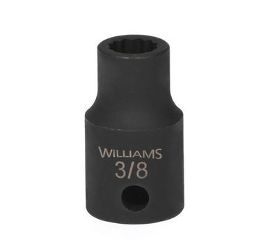 3/8" Williams 1/2" Dr Shallow Impact Socket 12 Pt - 35512