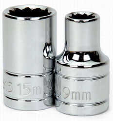 9MM Williams 1/2" Dr Shallow Socket 12 Pt - 32609