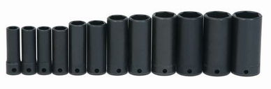 5/16 - 1" Williams 3/8" Dr Deep Impact Socket Set 6 Pt 12 Pcs - WS-12-12