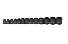 7 - 19MM Williams 3/8" Dr Shallow Impact Socket Set 12 Pt 13 Pcs - 36923