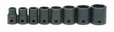 1/4 - 1" Williams 3/8" Dr Shallow Impact Socket Set 6 Pt 13 Pcs - WS-2-13