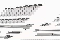 3/8 - 7/8" Williams 3/8" Dr Shallow & Deep Socket & Tools Set 6 Pt 23 Pcs - WSB-23HF
