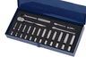 8 - 19MM Shallow & 8 - 19MM Deep Williams 3/8" Dr Socket & Tool Set 6 & 12 Pt 29 Pcs & Tool Box - MSB-29FTB