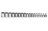 6 - 22MM Williams 3/8" Dr Shallow Socket Set 12 Pt 17 Pcs - MSB-17RC