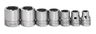 1/4 - 5/8" Williams 3/8" Dr Shallow Socket Set 8 Pt 7 Pcs - WSBD-7RC