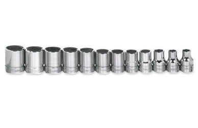 8 - 19MM Williams 3/8" Dr Shallow Socket Set 6 Pt 12 Pcs - MSB-12HRC